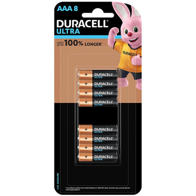 2553633 - Duracell Ultra Alkaline AAA Battery, Pack of 8