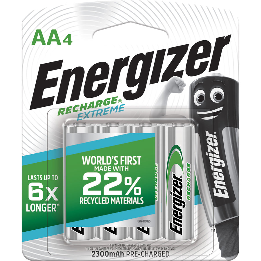Energizer Recharge Extreme NH12BP4T AA Akkus – 4 Stück – 2300 mAh – NiMH