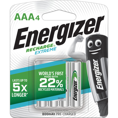 Energizer Recharge Extreme NH15BP4T AAA Akkus – 4er-Pack – 800 mAh