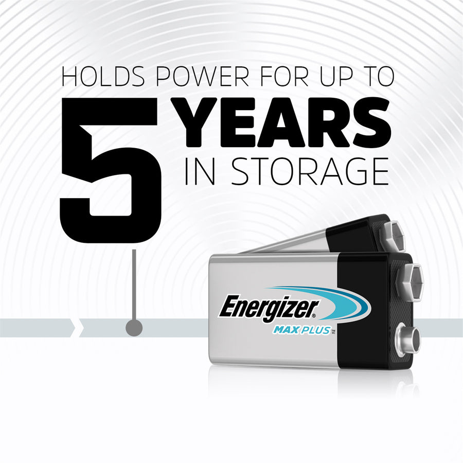 Energizer MAX PLUS 9V Batterien – 12er-Pack – Ideal für Garagentoröffner / Rauchmelder / Alarmanlagen