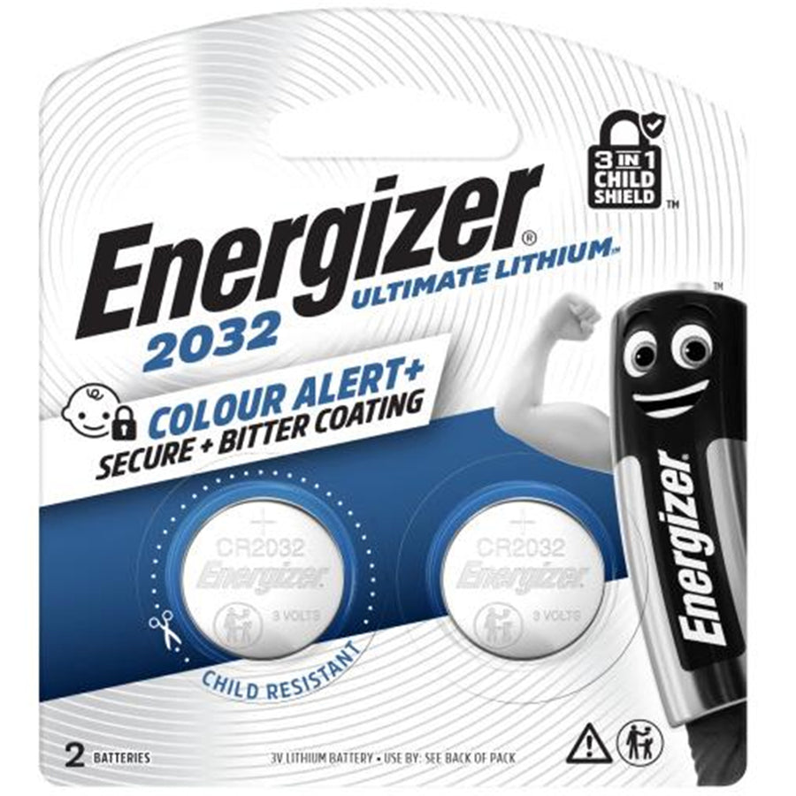 Energizer CR2032 ENR SPEC 2032 2er-Pack Ultimate Lithium Kindersicherung - 3V