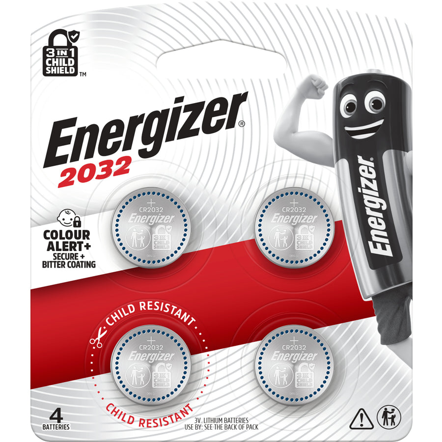 Energizer CR2032 Spezial Knopfzellen – 4er-Pack – 3V