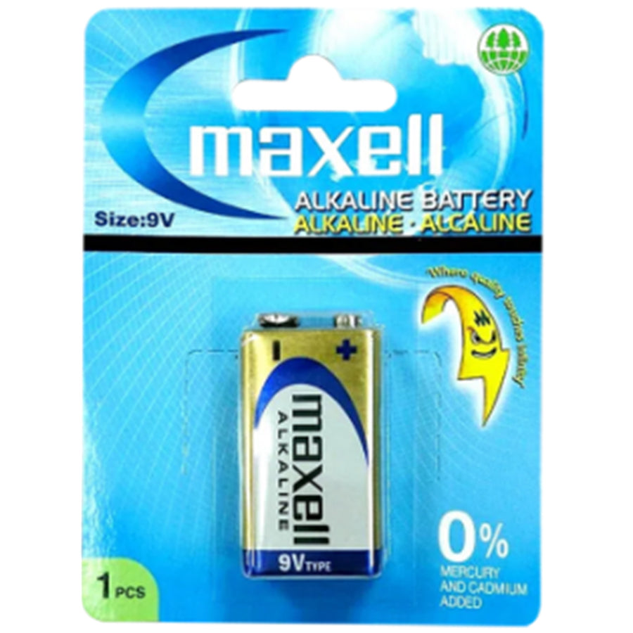 6LF22GD-1B - MAXELL ALKALINE BATTERY 9V 1 PACK BLISTER