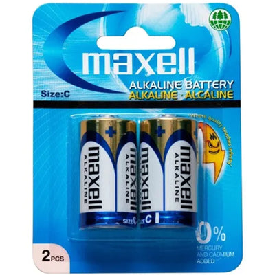 LR14GD-2B - MAXELL ALKALINE BATTERY C SIZE 2 PACK BLISTER
