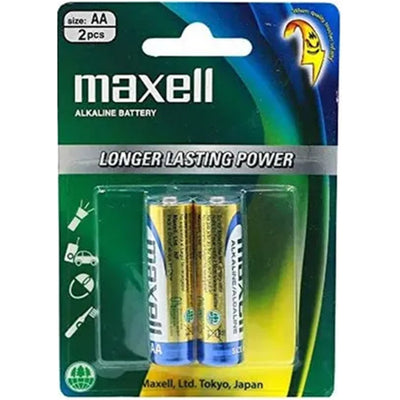 LR6GD-2B - MAXELL ALKALINE BATTERY AA 2 PACK BLISTER