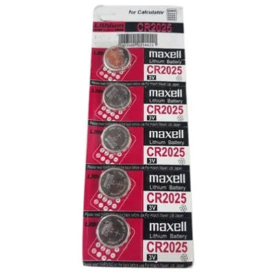 Maxell MXCR2025 Lithium Battery CR2025 3V Coin Cell 5 Pack