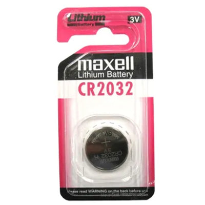 Maxell MXCR2032H CR2032 Lithium Battery CR2032H 3V Retail Packaging 1 each
