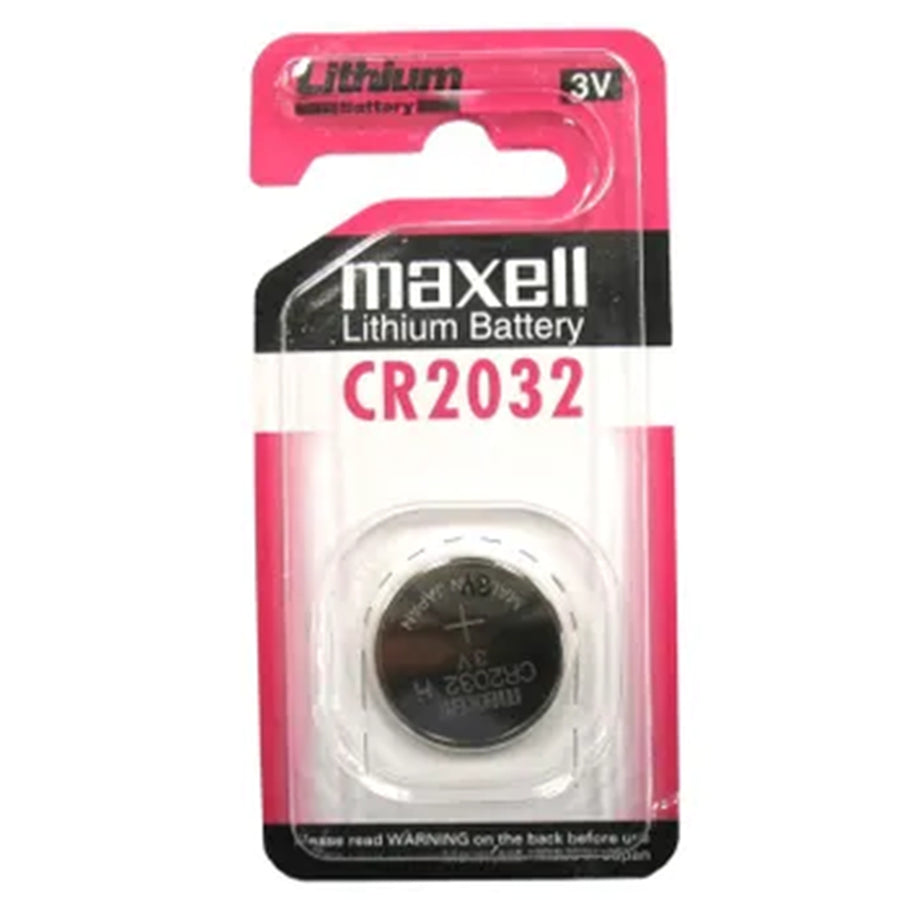 Maxell MXCR2032H CR2032 Lithium Battery CR2032H 3V Retail Packaging 1 each