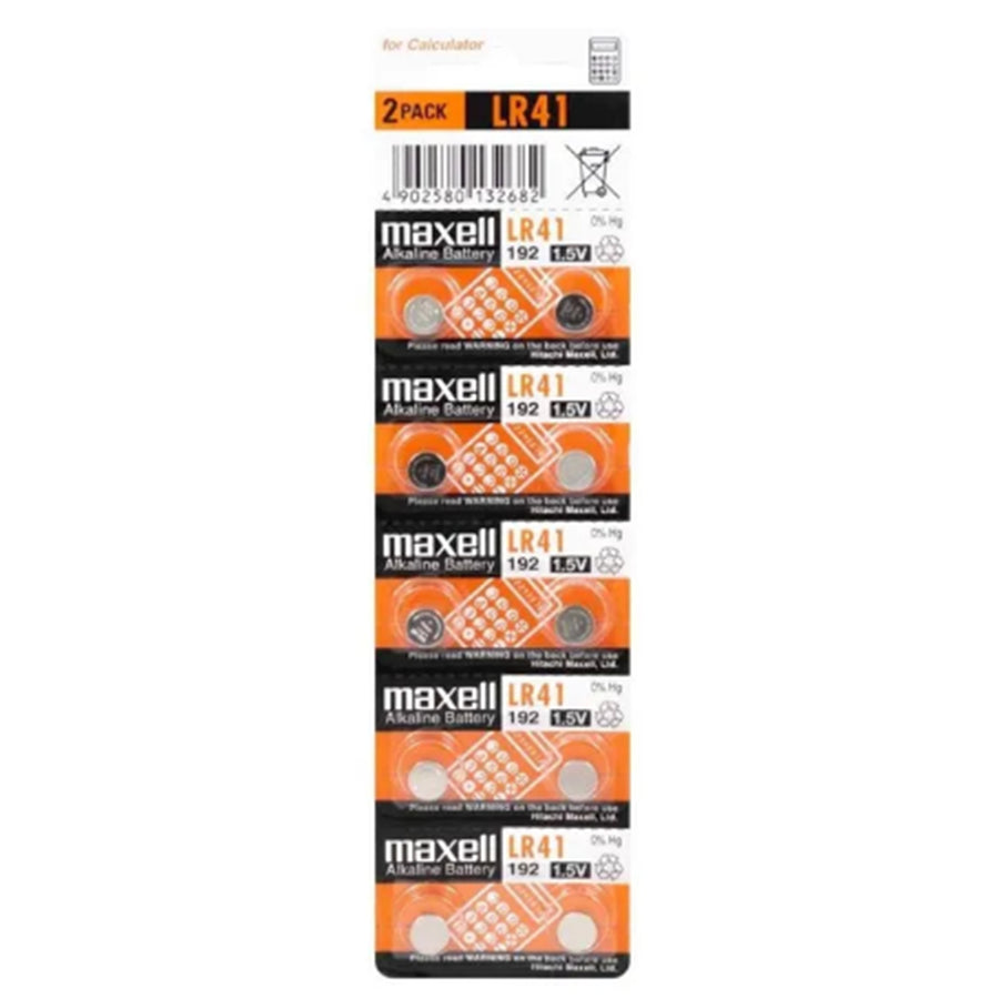 Maxell MXLR41 Alkaline-Batterie LR41 10er Pack 1,5V Einzelhandelsverpackung