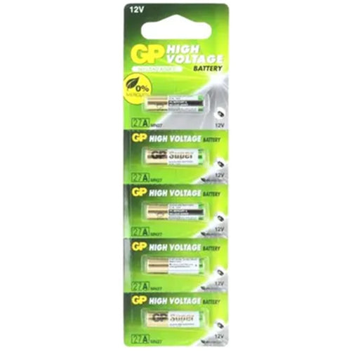 MAXELL GP.27A.BP1 - GP ALKALINE BATTERY A27 LR27A 12V 5 PACK