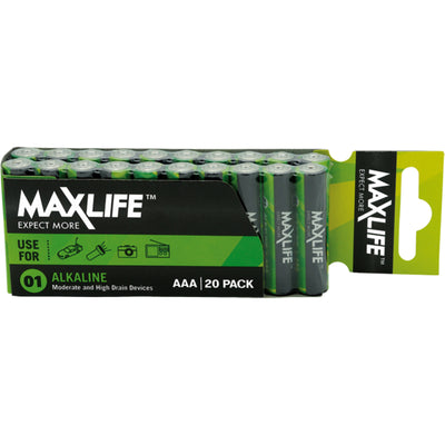 Maxlife BATAAA-A AAA Alkaline 20 Pack