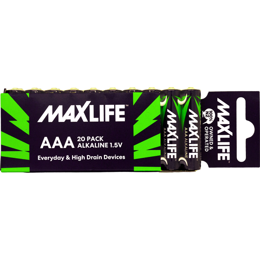 Maxlife BATAAA-A AAA Alkaline 20 Pack