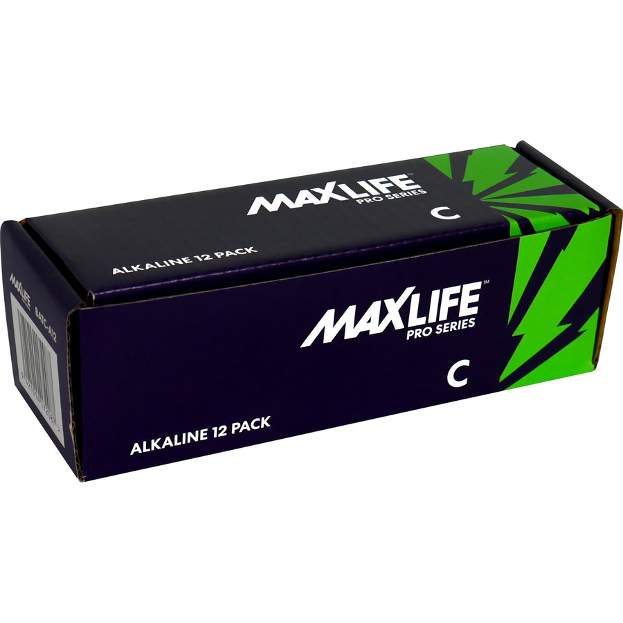 Maxlife BATC-A12  C Alkaline Battery 12 BULK  Pack