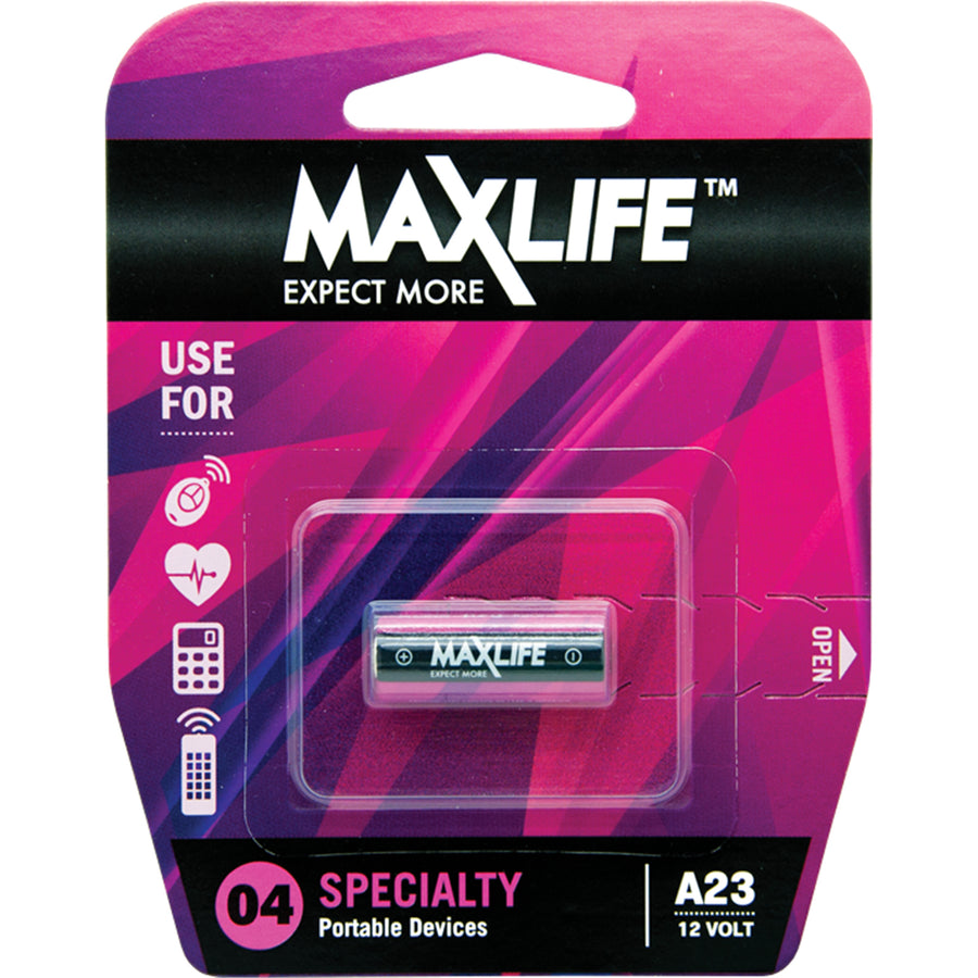 MAXLIFE BATA23 - A23 Alkaline 12V Battery 1 Pack