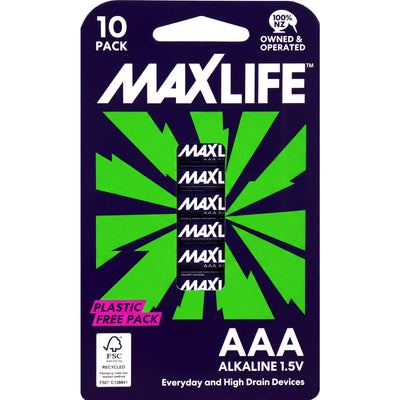 Maxlife BATAAA-A10 AAA Alkaline 10 Pack