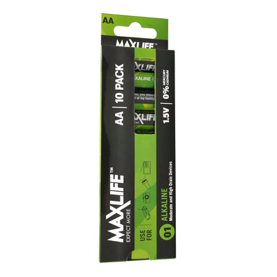 MAXLIFE BATAA-A10 - AA Alkaline Battery 10 Pack