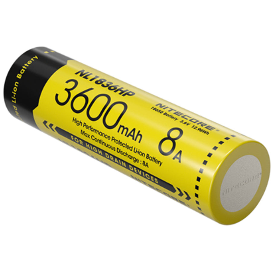NL1836HP - NITECORE LI-ION RECHARGEABLE 18650 BATTERY 3600MAH 3.6V