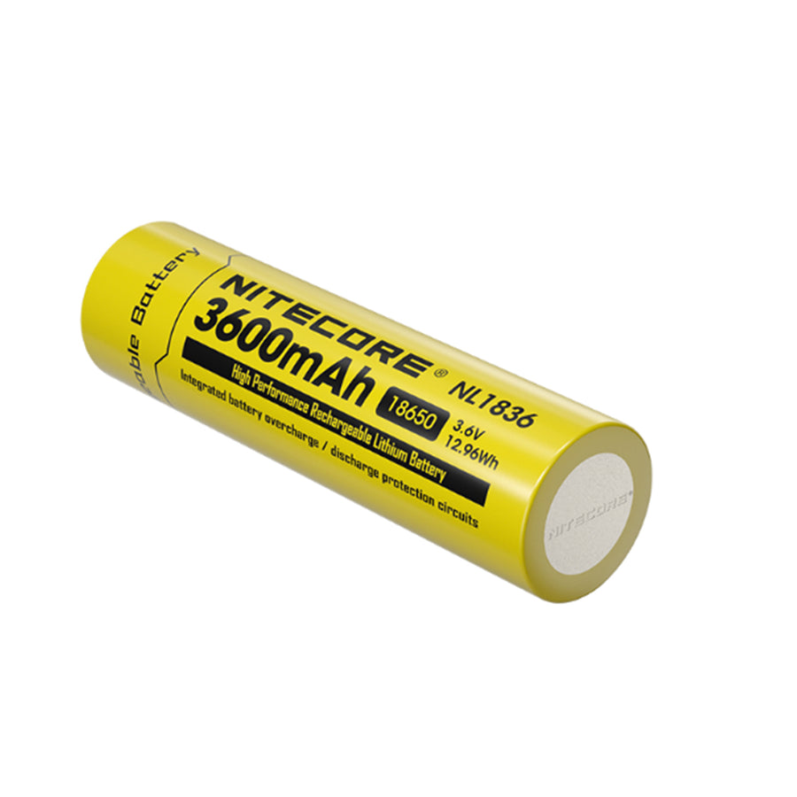 NL1836 - NITECORE LI-ION WIEDERAUFLADBARER 18650 AKKU 3600MAH 3.6V