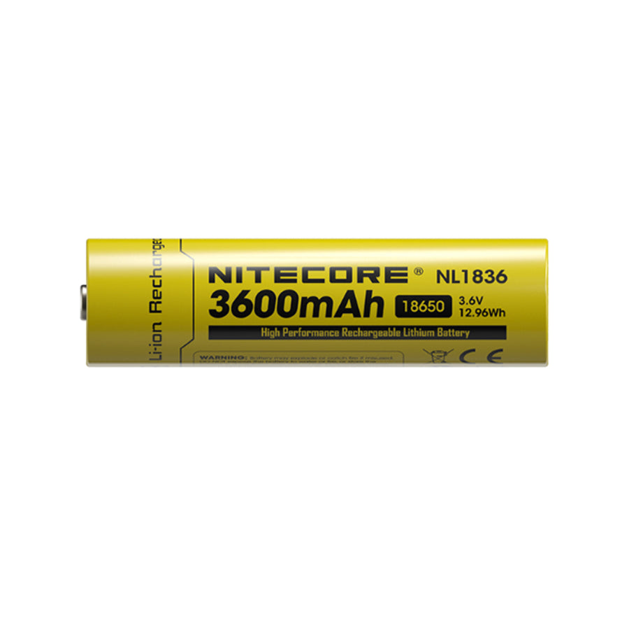 NL1836 - NITECORE LI-ION WIEDERAUFLADBARER 18650 AKKU 3600MAH 3.6V