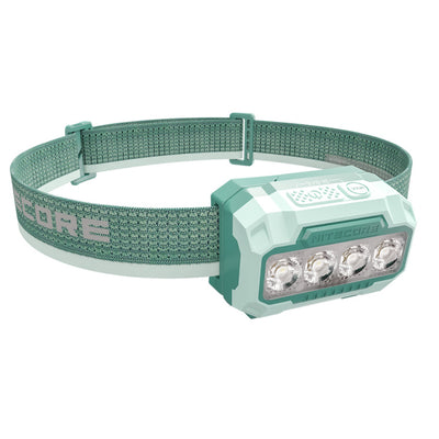 HA23 UHE GREEN - NITECORE 600 LUMEN USB RECHARGEABLE LED HEADLAMP TORCH GREEN