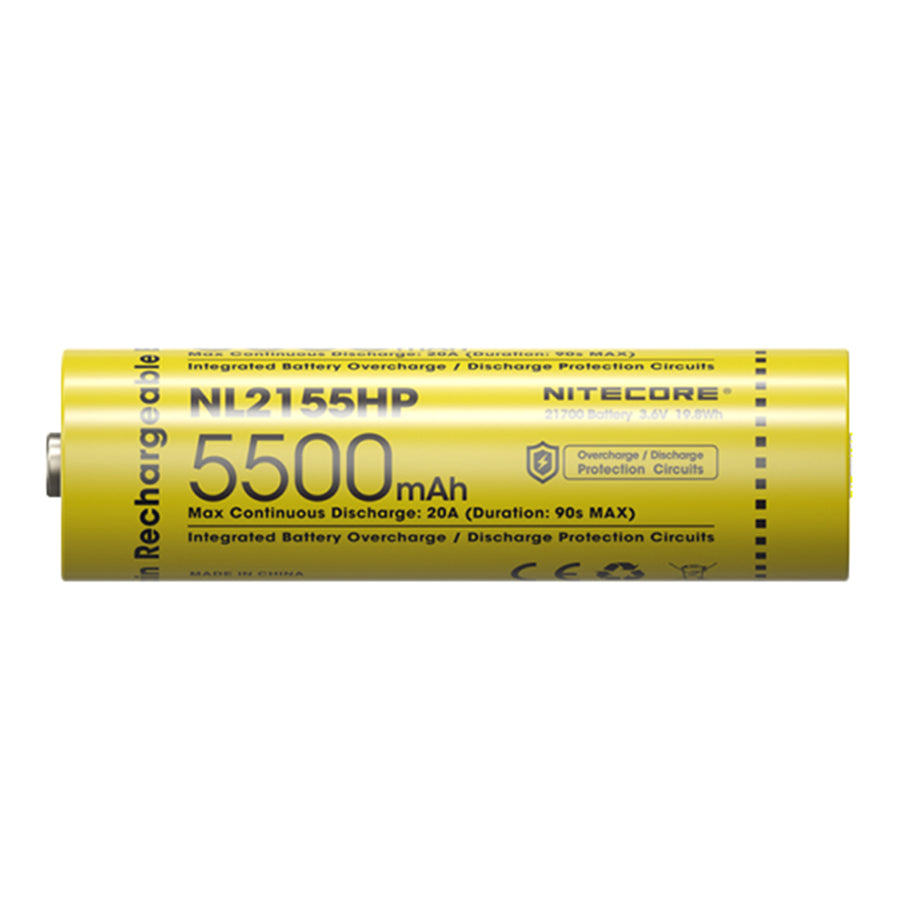 NL2155HP - NITECORE 5500MAH WIEDERAUFLADBARE 21700 LI-ION-BATTERIE