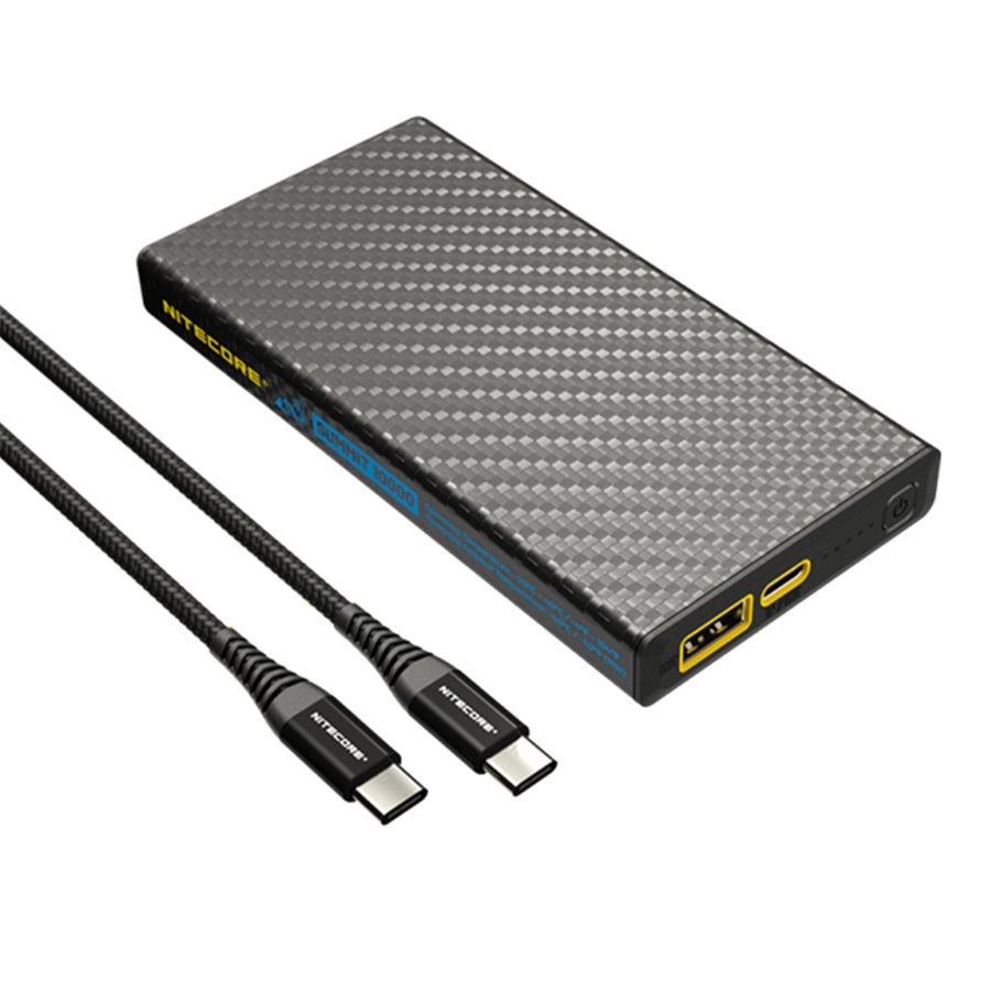 NITECORE 10;000MAH POWER BANK LOW TEMP RESISTANT CARBON FIBER ENERGY BRICK
