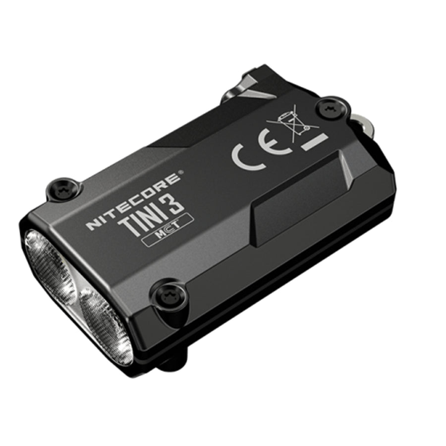TINI3-B - NITECORE 600 LUMEN USB-C RECHARGEABLE KEYCHAIN TORCH BLACK