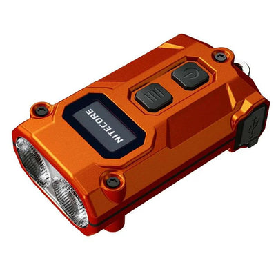 TINI3-O - NITECORE 600 LUMEN USB-C RECHARGEABLE KEYCHAIN TORCH ORANGE