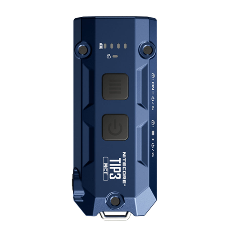 TIP3-BLUE - NITECORE TIP3 720 LUMEN KEYCHAIN TORCH CLASSIC ALLOY COBALT BLUE