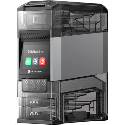 Olight Ostation 2 Pro - 3-in-1 AA & AAA Smart Battery Hub Touchscreen Charger, Tester and Organiser AA, AAA, Li-Ion and NiMH Batteries, Magnetic Olight Charging Bay
