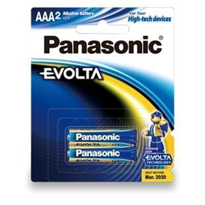 Panasonic Evolta LR03EG/2B Batteries AAA 2 Pack Alkaline For Current-hungry Devices