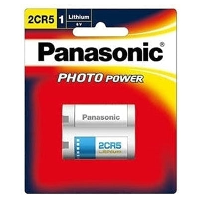 2CR-5W/1B - Panasonic Photo Lithium 6V Camera Battery 2CR5 1 Pack