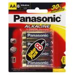 Panasonic BAA8 - Alkaline AA Batteries 8 Pack