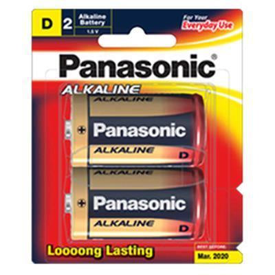 LR20T/2B - BATTERY D ALKALINE PK2