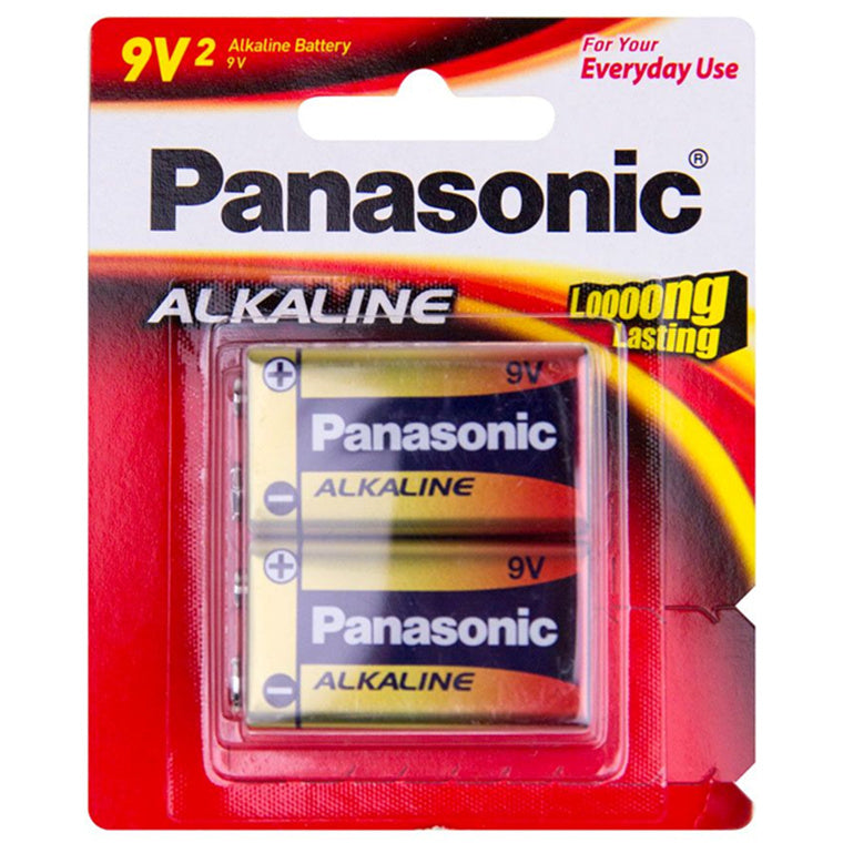 BATTERY ALKALINE 9V 2PK