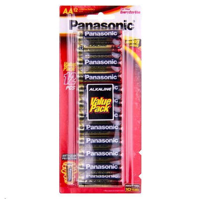 Panasonic LR6T/12B Alkaline Power Batterien AA 12er-Pack quecksilberfrei und auslaufsicher