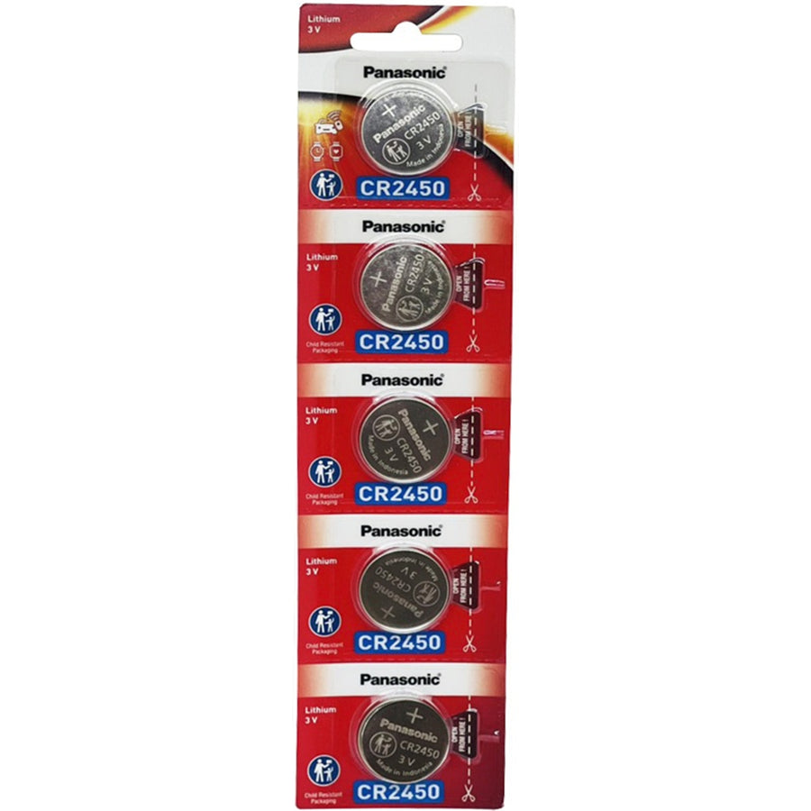 CR-2450/5BE - 2450 3V LITHIUM COIN BATTERY PK5