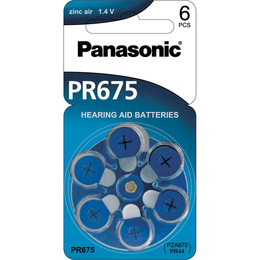 PR-675HEP/6C - HEARING AID BATTERY - PR44