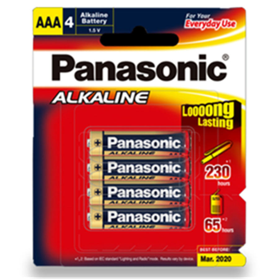LR03T/4P - Panasonic AAA Alkali-Batterie 4er-Pack