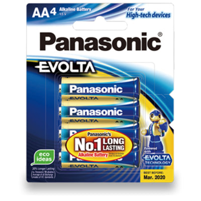 LR6EG/4P - Panasonic Evolta AA Alkaline Battery 4 Pack