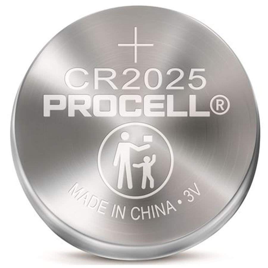PROCELL DURPC2025 - Lithium CR2025 Coin Battery Box of 20 (4x Strips of 5)