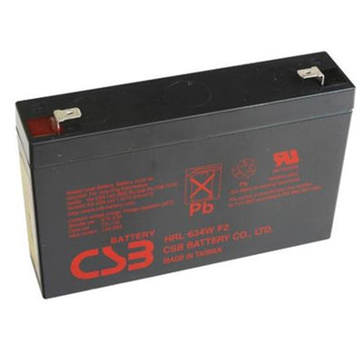 CSB HRL634WF2 - 6V 34W 9Ah Replacement Battery for 5P Rack Mount Models: 5P650iR (2) 5P850iR (4)