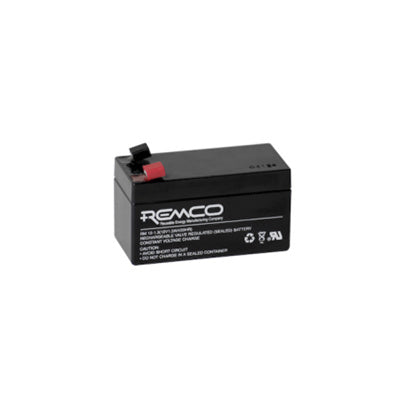 REMCO RM12-1.3 12 Volt battery, Standby Stationary 1.2Ahr, with T1 terminal type connector, LxWxH 95x45x50 mm