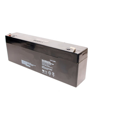 REMCO RM12-2.3 12 Volt battery, Standby Stationary 2.3Ahr, with T1 terminal type connector, LxWxH 180x35x60mm