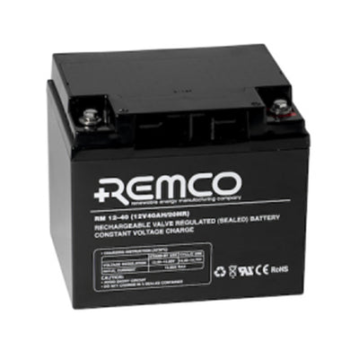 REMCO RM12-45 12 Volt battery, Standby Stationary 48.1Ahr, with T6 terminal type connector,LxWxH200x165x170 cm