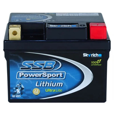 SUPER START MOTORCYCLE AND POWERSPORTS BATTERY LITHIUM ION PHOSPHATE 12V 150CCA BY SSB HIGH PERFORMANCE