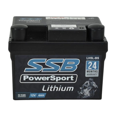 SUPER START LH5L-BS - MOTORCYCLE AND POWERSPORTS BATTERY 12V 220CCA SSB HIGH PERFORMANCE LITHIUM ION