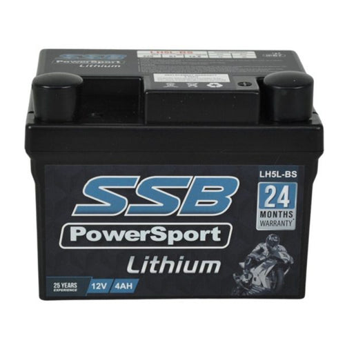 SUPER START LH5L-BS - MOTORCYCLE AND POWERSPORTS BATTERY 12V 220CCA SSB HIGH PERFORMANCE LITHIUM ION