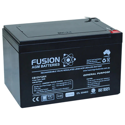 SUPER START CB12V12AH - AGM BATTERY VRLA  12V 12AH BY FUSION