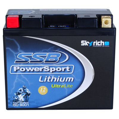 SUPER START LFP12B-4 - MOTORCYCLE AND POWERSPORTS BATTERY LITHIUM ION PHOSPHATE 12V 6AH 120CCA BY SSB HIGH PERFORMANCE